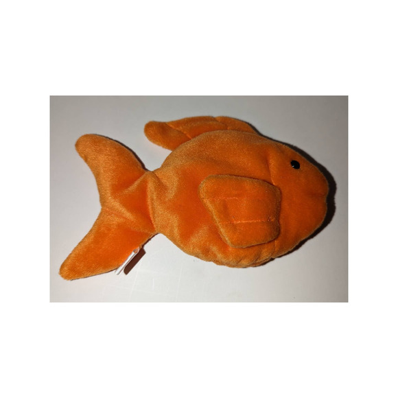 Vintage Ty Beanie Babies Goldie the Fish New Mint PVC Pellets Tag Protector - Picture 4 of 5